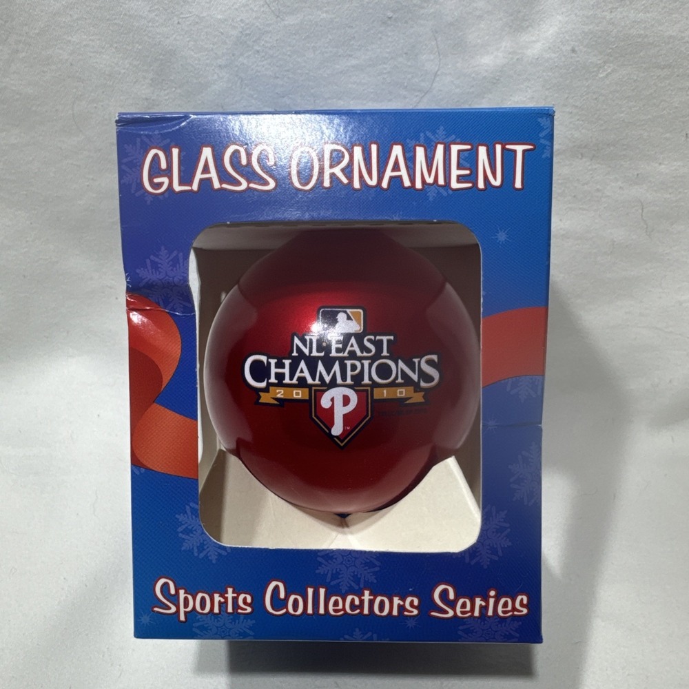 Philadelphia Phillies  Glass Ornament Christmas‎ Sports Collectors Series in Box